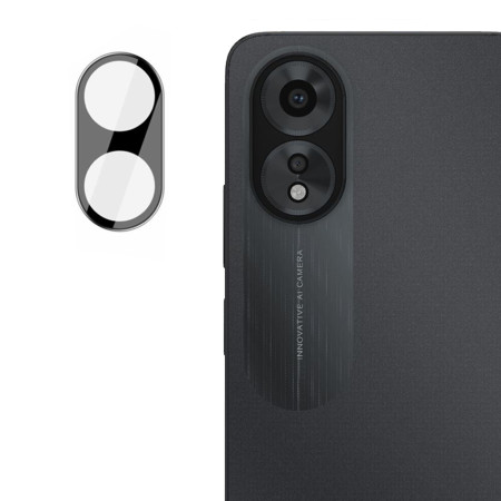 Folie Camera compatibila Oppo A38, 9H Anti Explozie Securizata, Negru