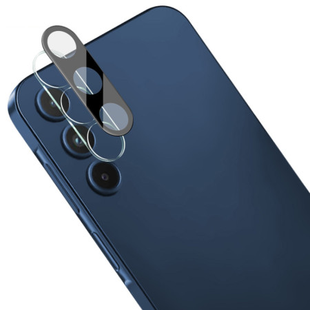 Folie Camera compatibila Samsung Galaxy A15, 9H Anti Explozie Securizata, Negru