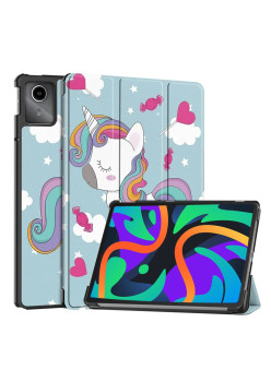 Husa tableta compatibila Lenovo Tab M11, FoldPro cu Microfibra, Auto Sleep/Wake, Unicorn