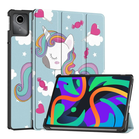 Husa tableta compatibila Lenovo Tab M11, FoldPro cu Microfibra, Auto Sleep/Wake, Unicorn