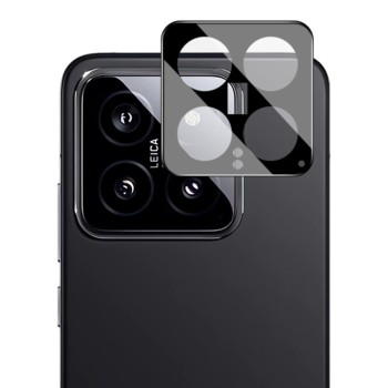 Folie Camera Foto compatibila Xiaomi 14, 9H Anti Explozie Securizata, Negru