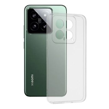 Husa Silicon compatibila Xiaomi 14, Pastreaza Originalitatea, Transparent 