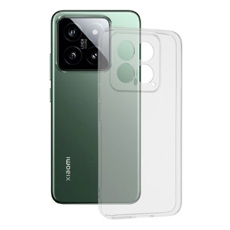 Husa Silicon compatibila Xiaomi 14, Pastreaza Originalitatea, Transparent 