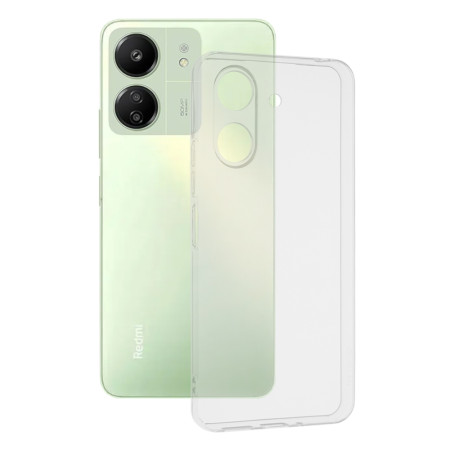 Husa Silicon compatibila Xiaomi Redmi 13C, Pastreaza Originalitatea, Transparent 