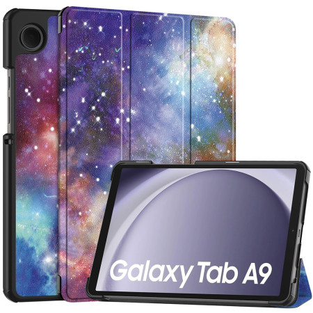 Husa tableta compatibila Samsung Galaxy Tab A9, FoldPro cu Microfibra, Auto Sleep/Wake, Galaxy