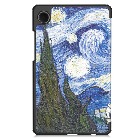 Husa tableta compatibila Samsung Galaxy Tab A9, FoldPro cu Microfibra, Auto Sleep/Wake, Starry Night