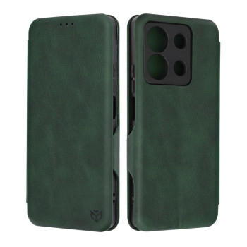 Husa tip carte pentru Xiaomi Redmi Note 13 Techsuit, Inchidere Magnetica, Green