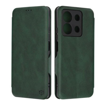 Husa tip carte pentru Xiaomi Redmi Note 13 Techsuit, Inchidere Magnetica, Green