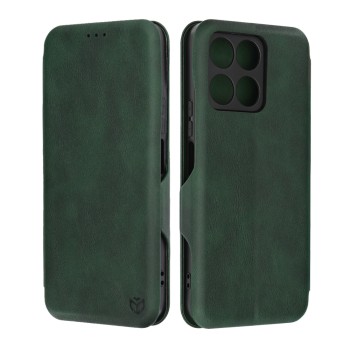 Husa tip carte pentru Honor X6a, Techsuit, Inchidere Magnetica, Green