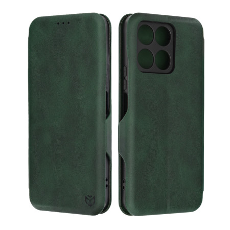 Husa tip carte pentru Honor X6a, Techsuit, Inchidere Magnetica, Green