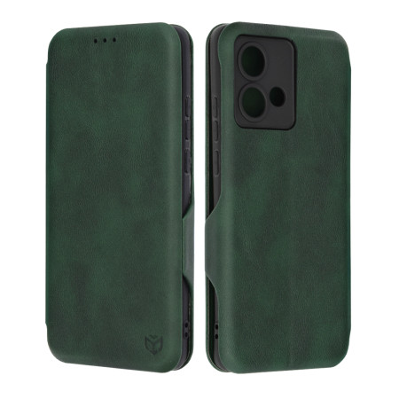 Husa tip carte pentru Motorola Edge 40 Neo, Techsuit, Inchidere Magnetica, Green