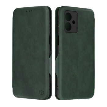 Husa tip carte pentru Motorola Moto G54, Techsuit, Inchidere Magnetica, Green