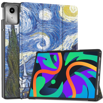 Husa tableta compatibila Lenovo Tab M11, FoldPro cu Microfibra, Auto Sleep/Wake, Starry Night