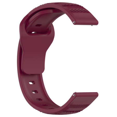 Curea pentru Samsung Galaxy Watch 4/5/Active 2, Huawei Watch GT 3 (42mm)/GT 3 Pro (43mm), Bordeaux
