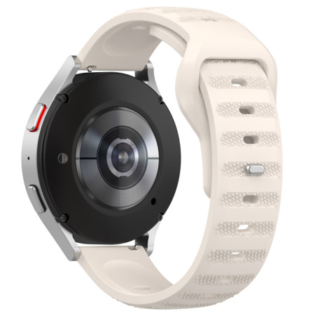 Curea pentru Samsung Galaxy Watch 4/5/Active 2, Huawei Watch GT 3 (42mm)/GT 3 Pro (43mm), Beige