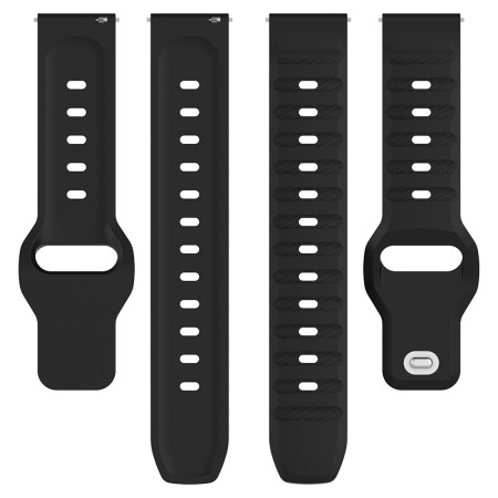 Curea pentru Samsung Galaxy Watch 4/5/Active 2, Huawei Watch GT 3 (42mm)/GT 3 Pro (43mm), Black