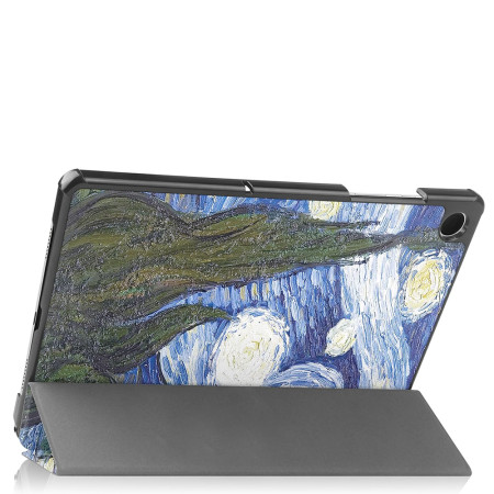 Husa tableta compatibila Samsung Galaxy Tab A9 Plus, FoldPro cu Microfibra, Auto Sleep/Wake, Starry Night