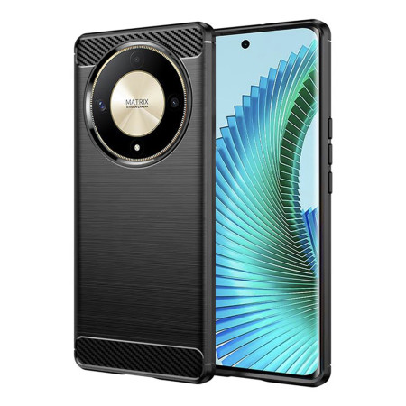 Husa Carbon compatibila Honor Magic 6 Lite, Tech Protect AntiSoc, Negru