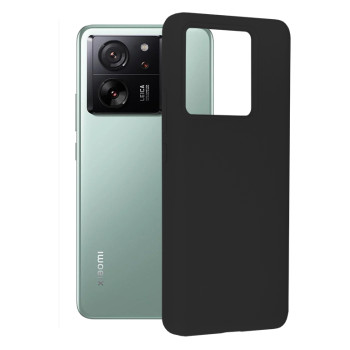 Husa de telefon compatibila Xiaomi 13T / 13T Pro, Antiamprenta, Interior Microfibra, Camera Extra Pro, Black