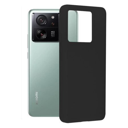 Husa de telefon compatibila Xiaomi 13T / 13T Pro, Antiamprenta, Interior Microfibra, Camera Extra Pro, Black