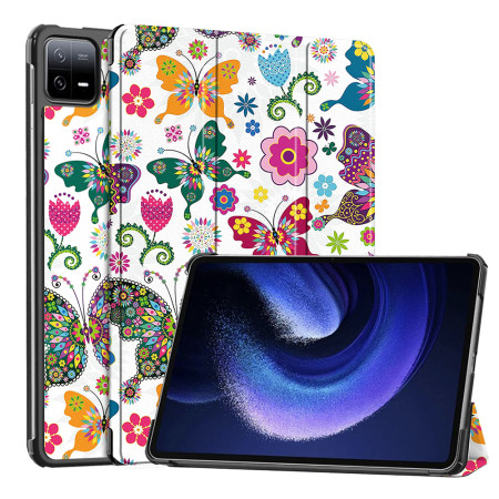 Husa tableta compatibila Xiaomi Pad 6 / Pad 6 Pro FoldPro cu Microfibra, Auto Sleep/Wake, Butterfly
