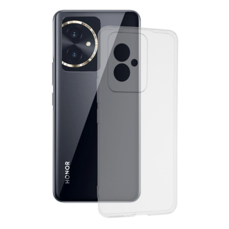 Husa Silicon compatibila Honor 100, Pastreaza Originalitatea, Transparent 