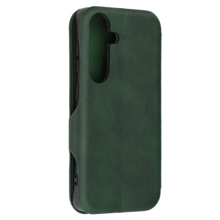 Husa tip carte pentru Samsung Galaxy S24, Techsuit, Inchidere Magnetica, Green