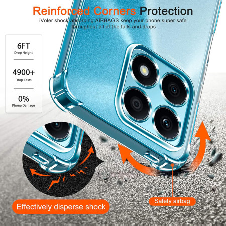 Husa Antisoc compatibila Honor X8a, PRO AirBag, Clear