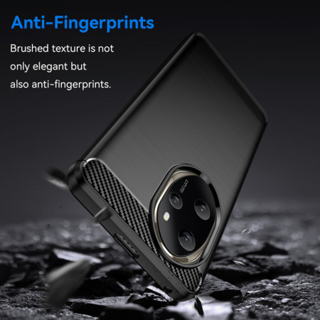 Husa Carbon compatibila Honor 100 Pro, Tech Protect AntiSoc, Negru