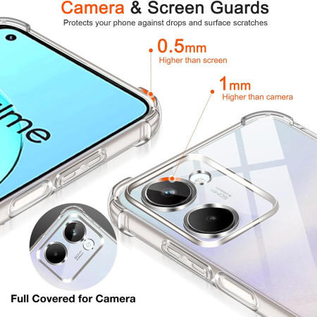 Husa Antisoc compatibila Realme 10 4G, PRO AirBag, Clear