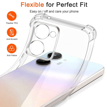 Husa Antisoc compatibila Realme 10 4G, PRO AirBag, Clear