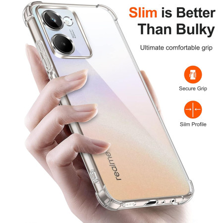 Husa Antisoc compatibila Realme 10 4G, PRO AirBag, Clear
