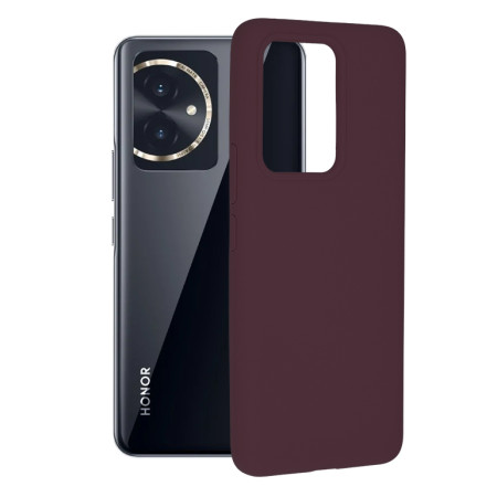 Husa de telefon compatibila Honor 100, Antiamprenta, Interior Microfibra, Camera Extra Pro, Plum Violet