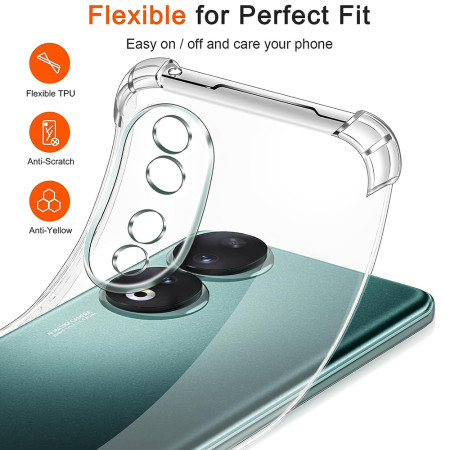 Husa Antisoc compatibila Honor 90, PRO AirBag, Clear
