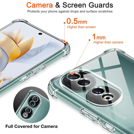 Husa Antisoc compatibila Honor 90, PRO AirBag, Clear