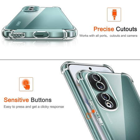 Husa Antisoc compatibila Honor 90, PRO AirBag, Clear