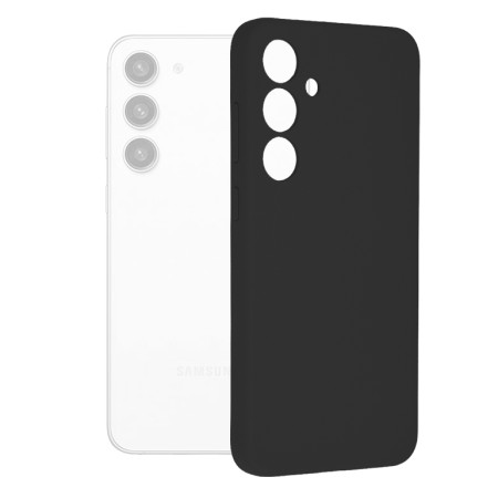 Husa de telefon compatibila Samsung Galaxy S24 Plus, Antiamprenta, Interior Microfibra, Camera Extra Pro, Black