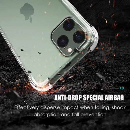 Husa Antisoc compatibila Apple iPhone 13 Pro Max, PRO AirBag, Clear