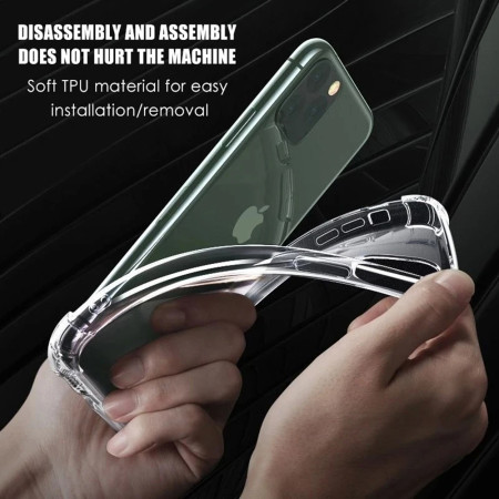 Husa Antisoc compatibila Apple iPhone 14 Pro, PRO AirBag, Clear