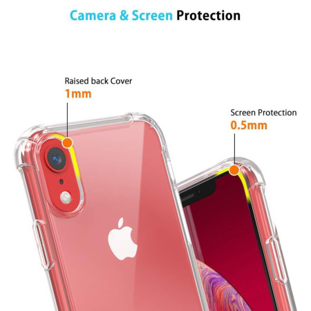 Husa Antisoc compatibila Apple iPhone XR, PRO AirBag, Clear