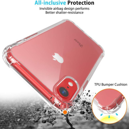 Husa Antisoc compatibila Apple iPhone XR, PRO AirBag, Clear