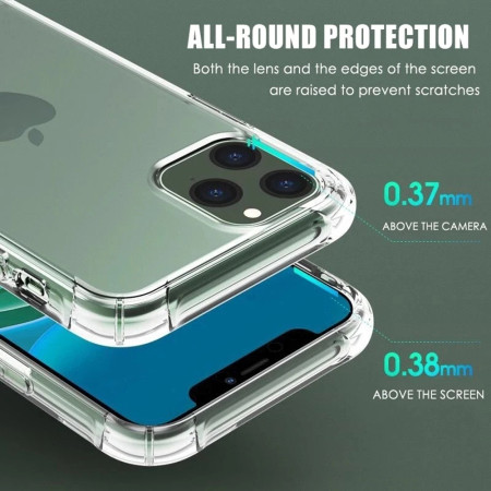 Husa Antisoc compatibila Apple iPhone 12 Pro Max, PRO AirBag, Clear