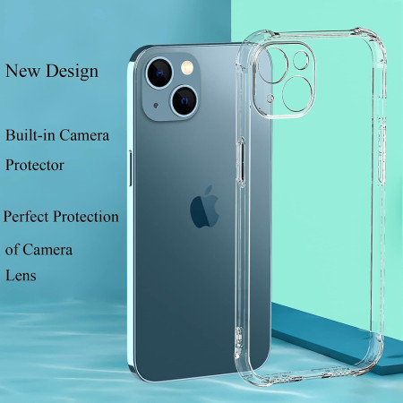 Husa Antisoc compatibila Apple iPhone 15 Plus, PRO AirBag, Clear