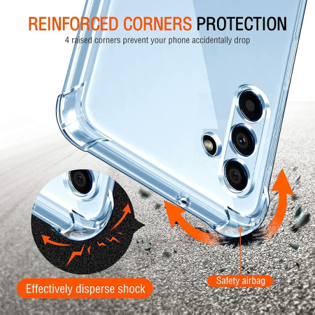 Husa Antisoc compatibila Samsung Galaxy A13 5G / A04S, PRO AirBag, Clear