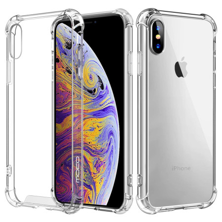 Husa Antisoc compatibila Apple iPhone X / XS, PRO AirBag, Clear
