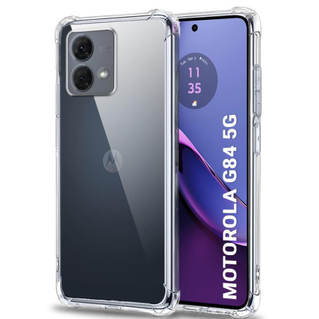 Husa Antisoc compatibila Motorola Moto G84, PRO AirBag, Clear