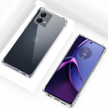Husa Antisoc compatibila Motorola Moto G84, PRO AirBag, Clear