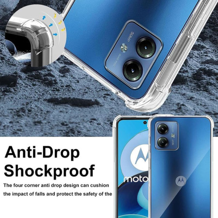 Husa Antisoc compatibila Motorola Moto G54, PRO AirBag, Clear