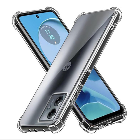 Husa Antisoc compatibila Motorola Moto G14, PRO AirBag, Clear