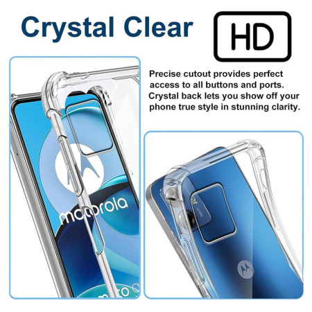 Husa Antisoc compatibila Motorola Moto G14, PRO AirBag, Clear